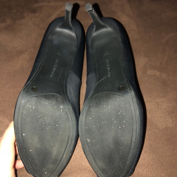 Peep Toe Black Heels - Picture 4 of 4